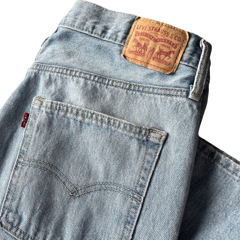Levis 94 Baggy Jeans Distressed Denim Retro Cotton Casual Classic Womens Size 32